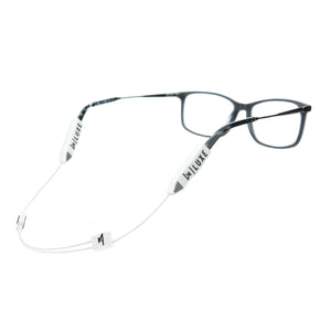 Luxe Performance Eyewear Cable Strap White 16"