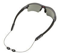 Luxe Performance Eyewear Cable Strap Black & White 14"